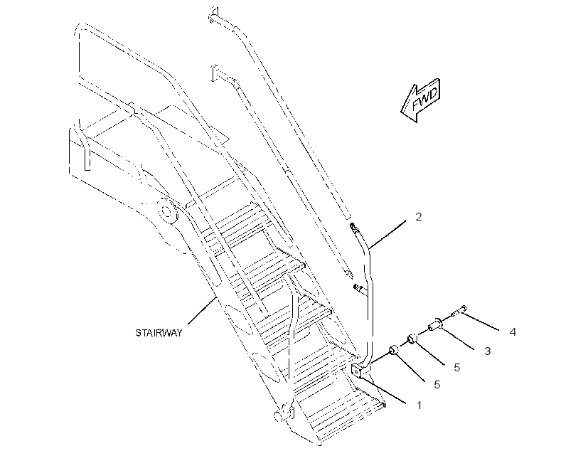 Поручень 3540504 CAT