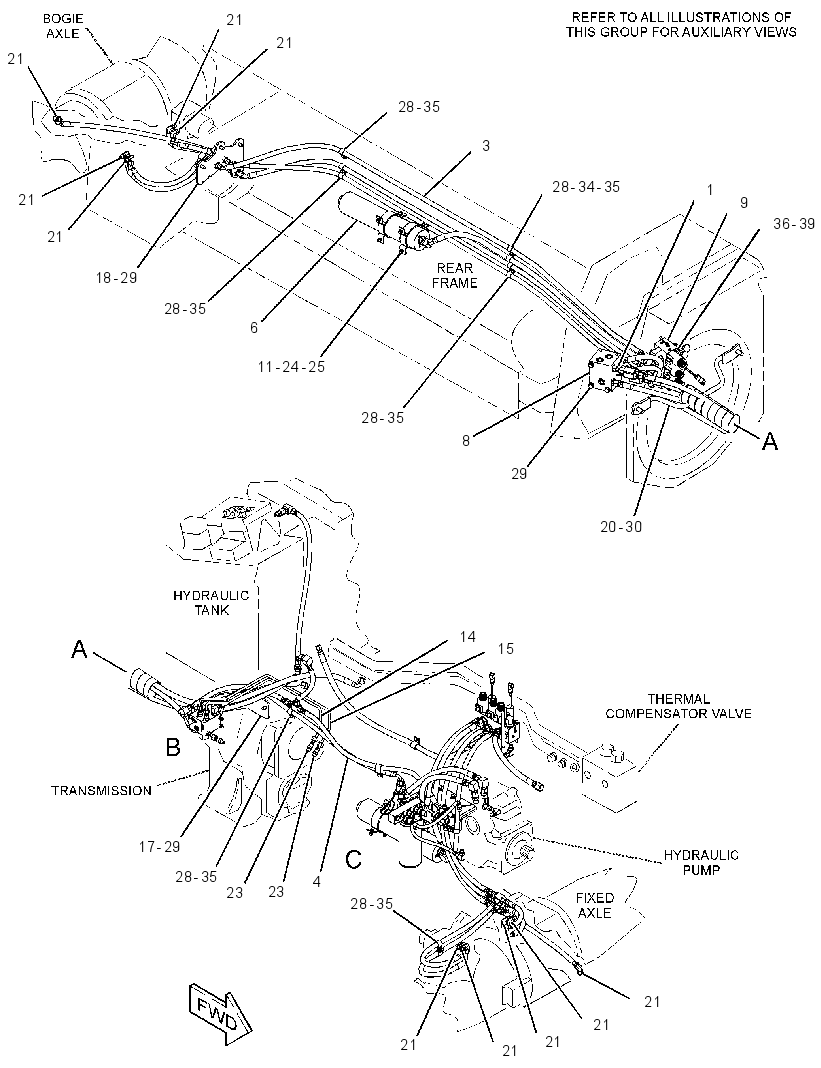 LINES GP-DIFFERENTIAL LOCK 3333940 CAT
