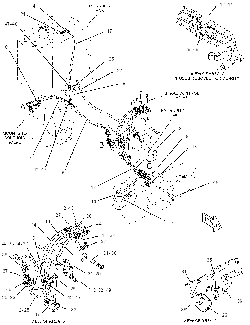 LINES GP-DIFFERENTIAL LOCK 3333941 CAT