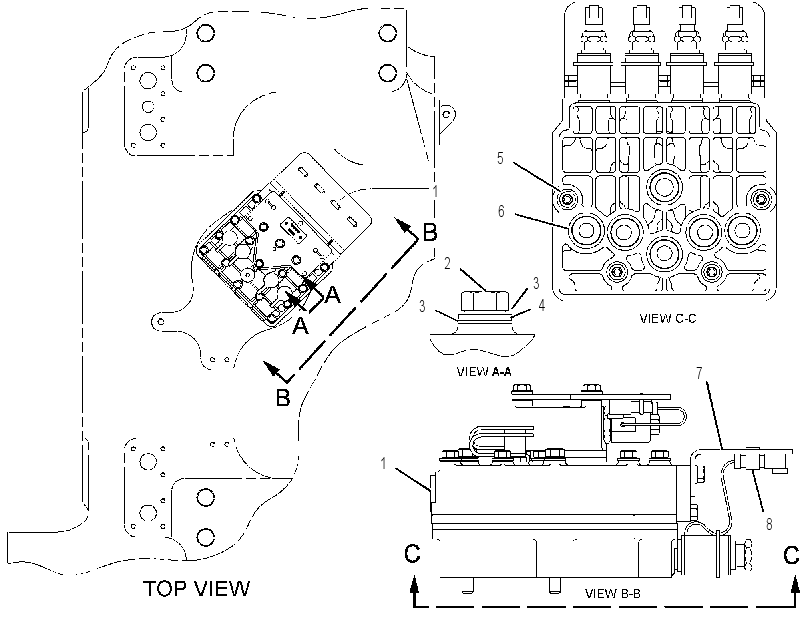 VALVE & MTG GP-STEER & BRAKE 1157414 CAT