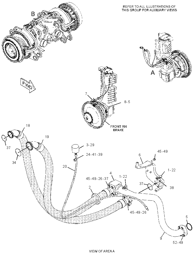 LINES GP-BRAKE COOLING 2916886 CAT