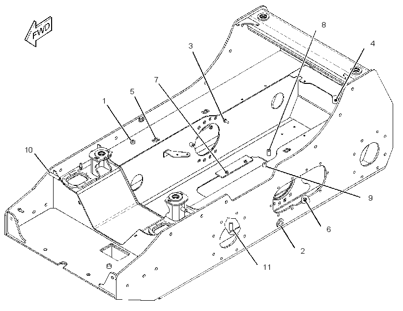FRAME AS-LOWER 3264676 CAT