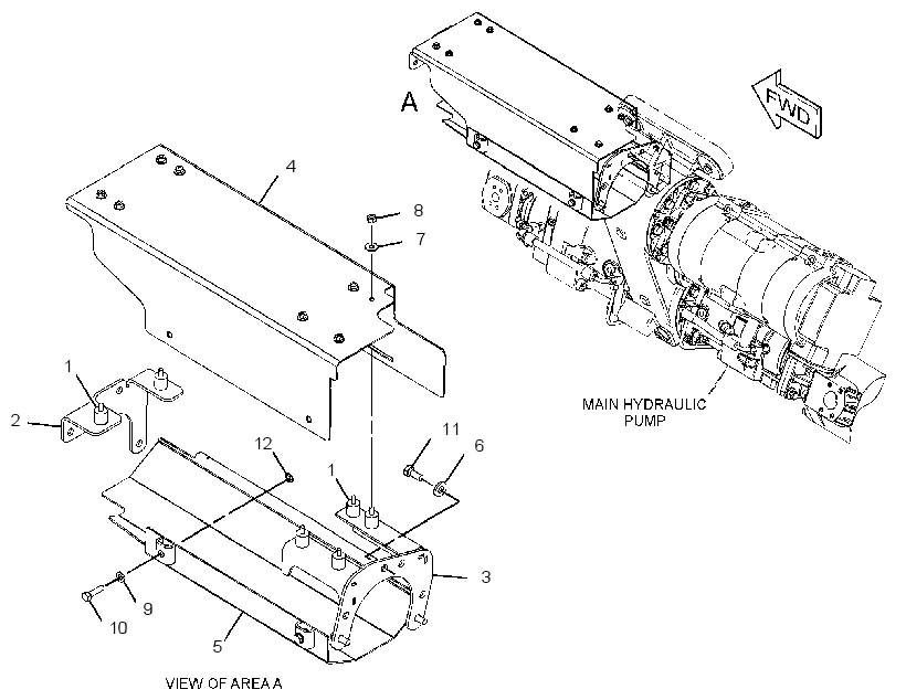 GUARD GP-PUMP DRIVE SHAFT 3326223 CAT