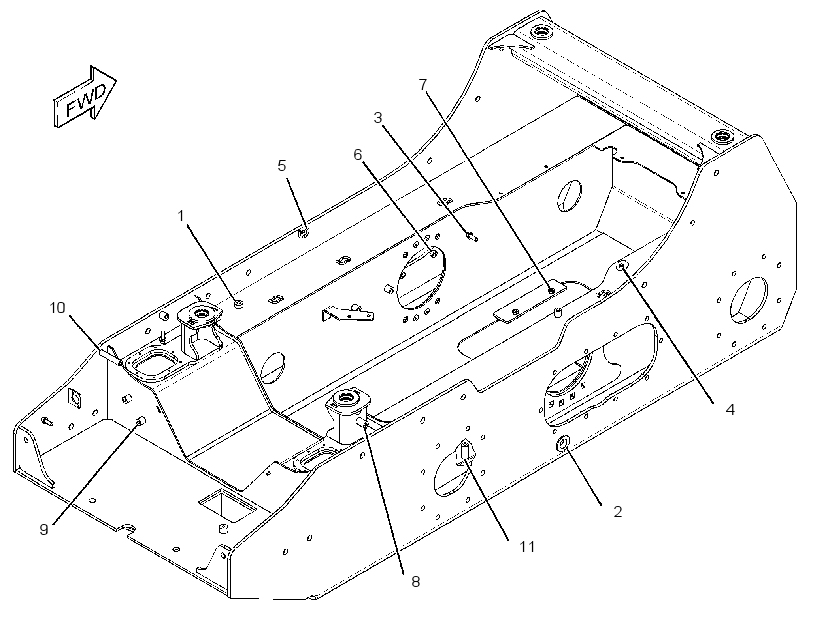 FRAME AS-LOWER 3265729 CAT