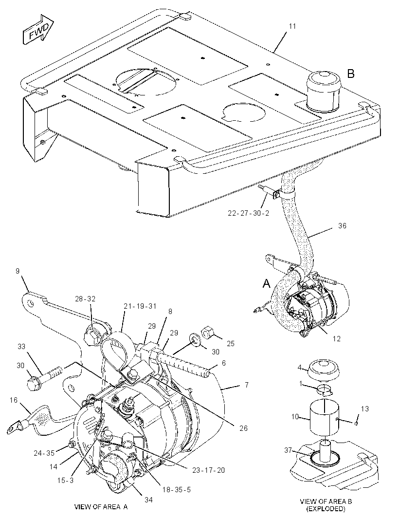 ALTERNATOR AR-CHARGING 3510755 CAT