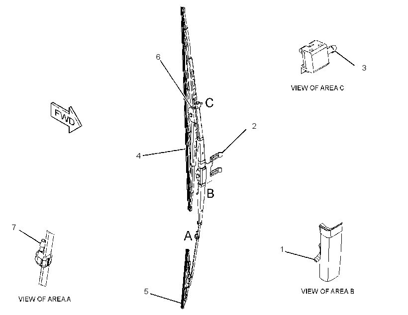 BLADE AS-WIPER 3467444 CAT