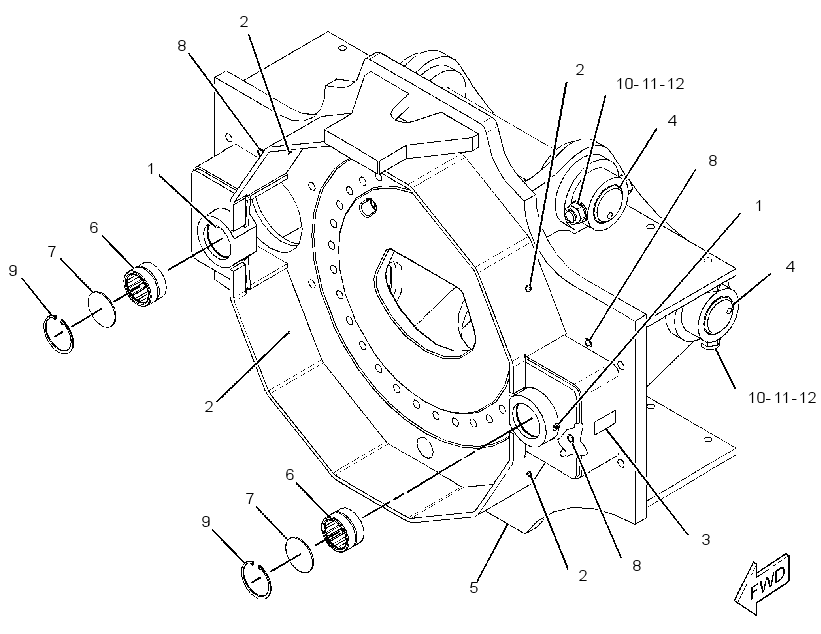 FRAME GP-FELLING HEAD 3062101 CAT