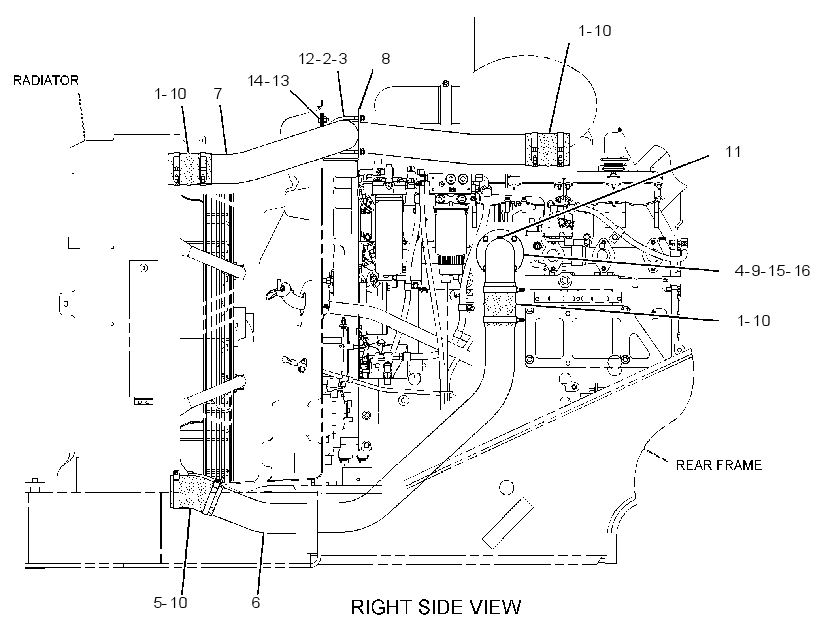 LINES GP-AFTERCOOLER AIR 2315909 CAT