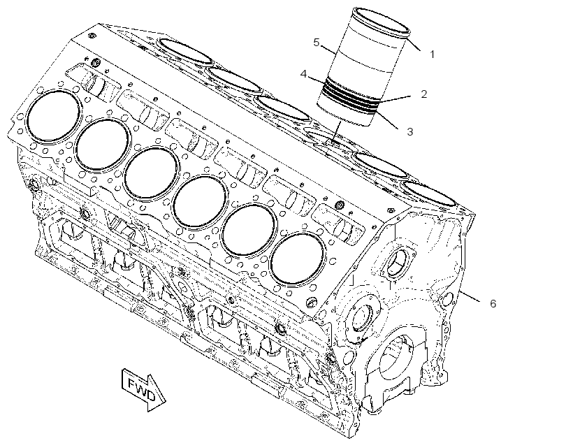 Блок цилиндров в сборе 3490701 CAT
