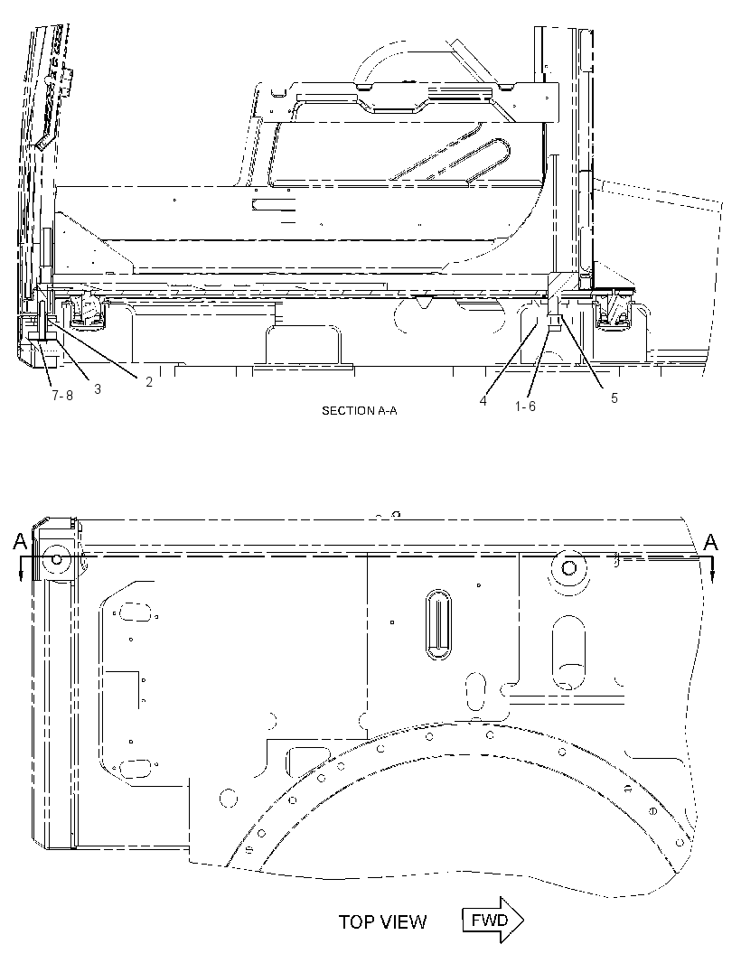 Крепление ROPS 3984687 CAT