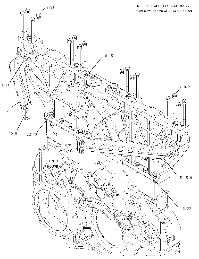MOUNTING GP-TURBOCHARGER 3559845 CAT