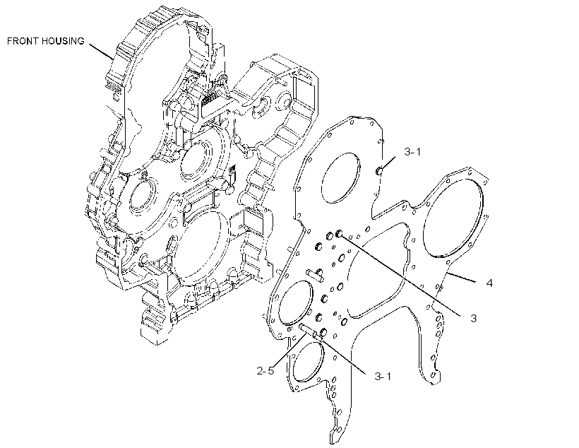 PLATE AS-FRONT HOUSING 3539983 CAT