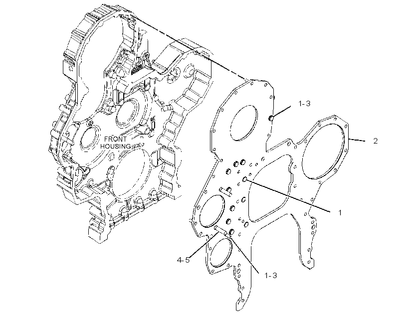 PLATE AS-FRONT HOUSING 3539984 CAT