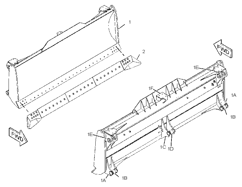 BLADE & EDGE GP-STRAIGHT 2578904 CAT