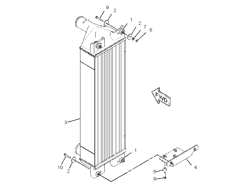 AFTERCOOLER GP 3245195 CAT