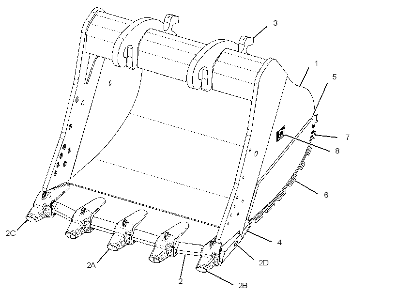 BUCKET GP-SEVERE SERVICE SPADE 3311260 CAT