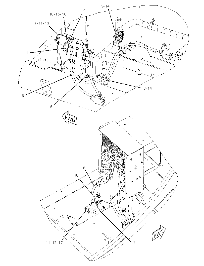 WIRING GP-AUX START RECEPTACLE 3280106 CAT
