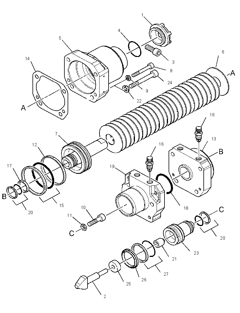 CYLINDER GP-BRAKE 3482415 CAT