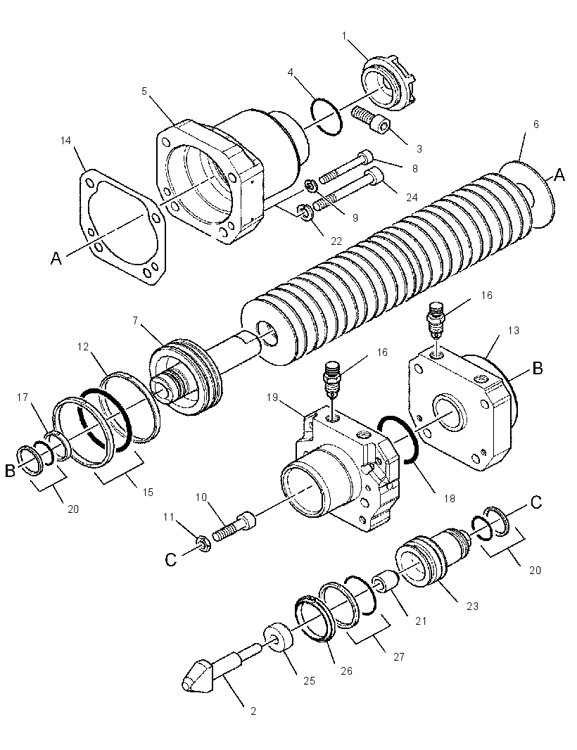 CYLINDER GP-BRAKE 3482416 CAT