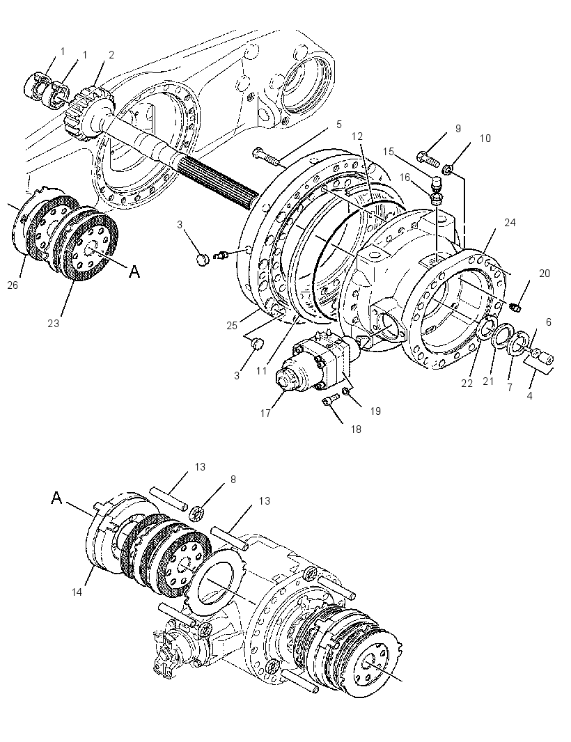 AXLE GP-FIXED 3570478 CAT