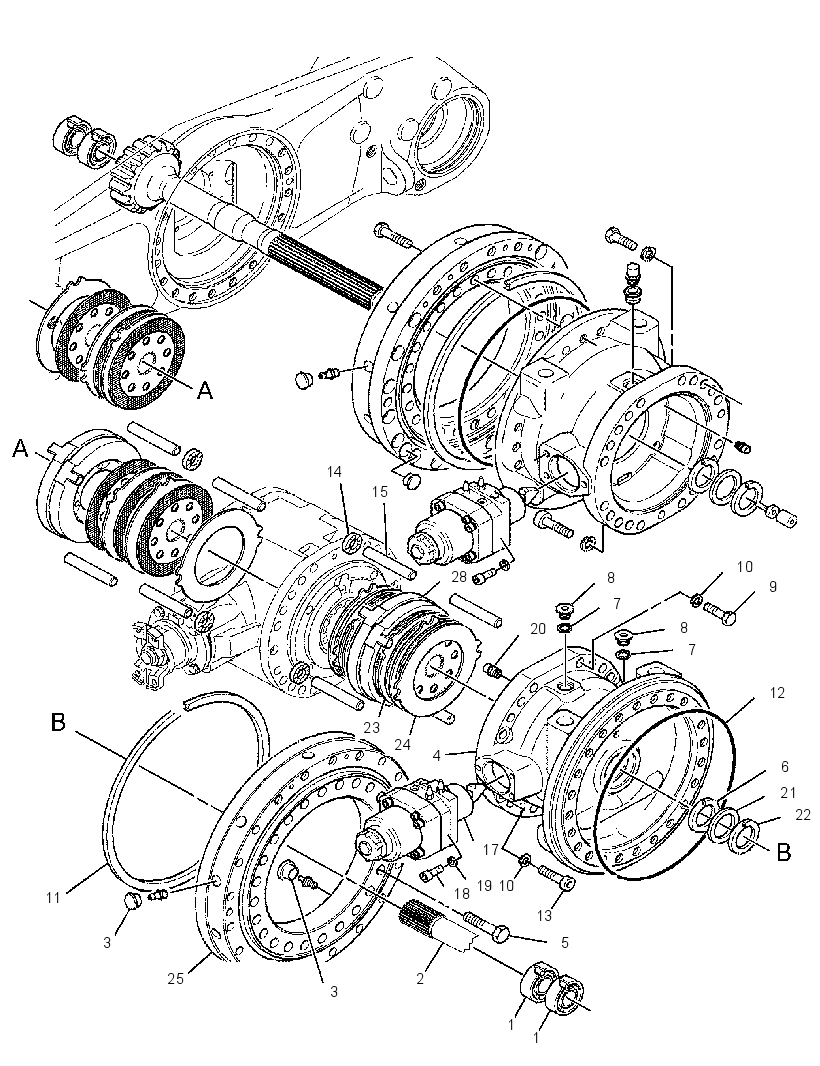 AXLE GP-FIXED 3419485 CAT