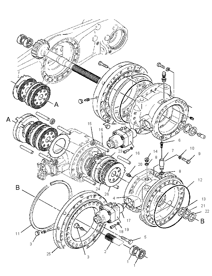 AXLE GP-FIXED 3482411 CAT