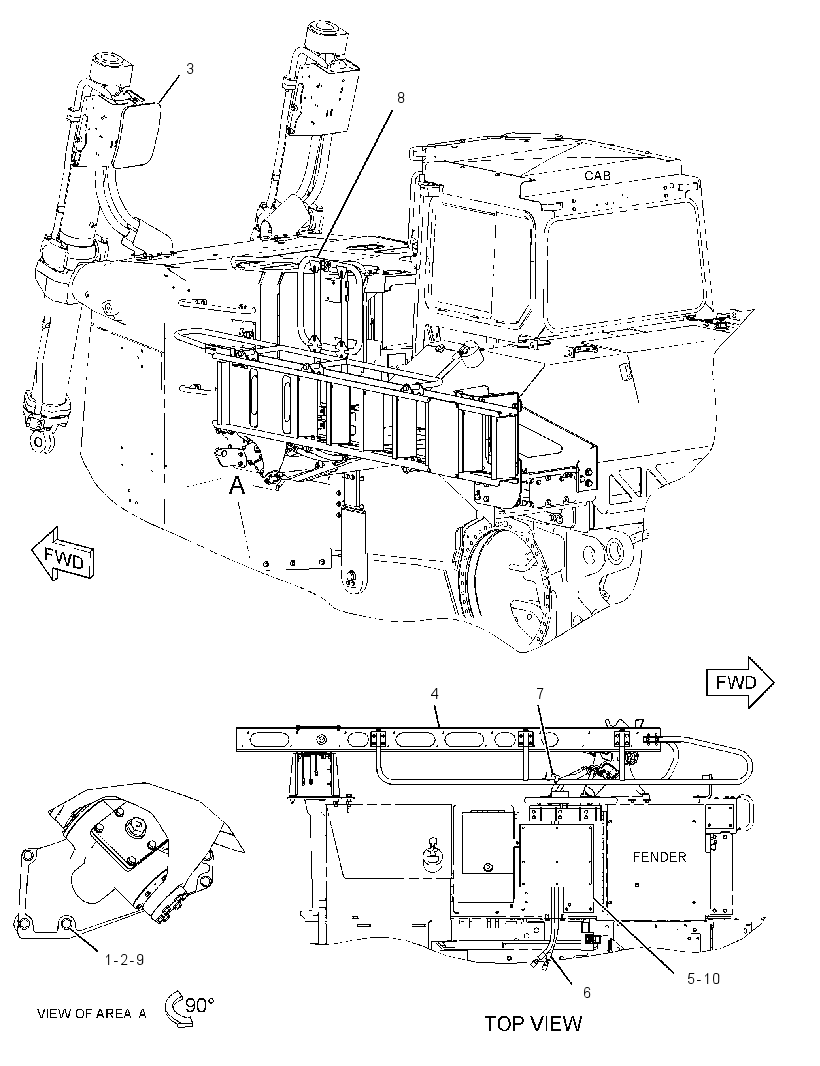 LADDER & FENDER AR 2462042 CAT