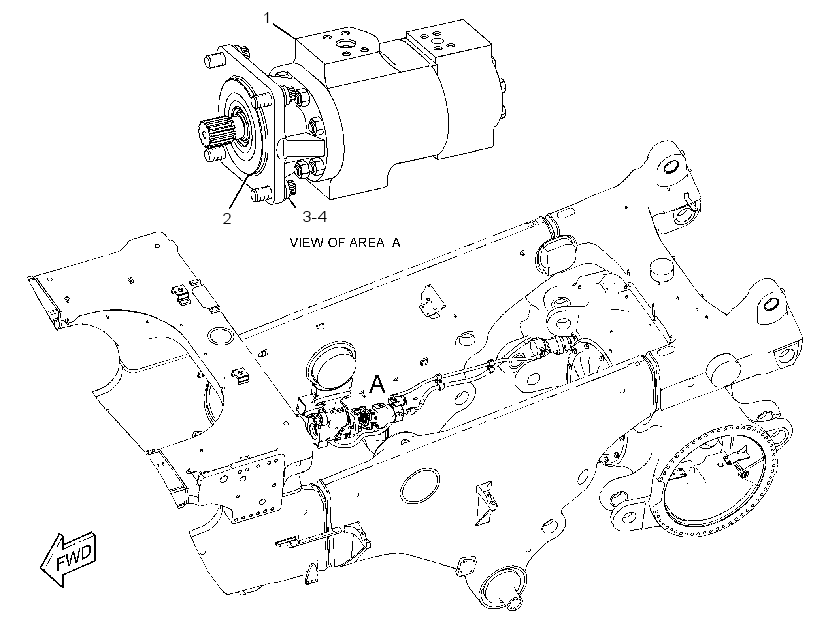 PUMP & MTG GP-REAR AXLE LUBE 2857562 CAT