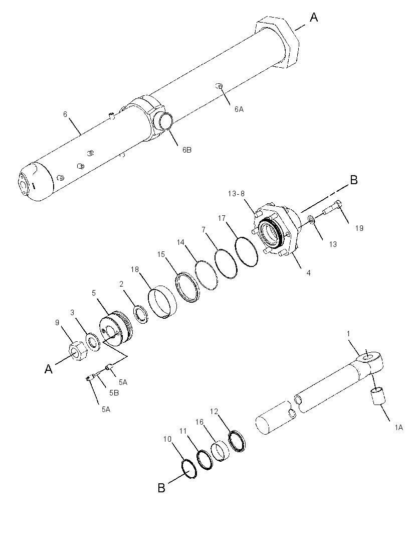 Цилиндр подъёма 1539938 CAT