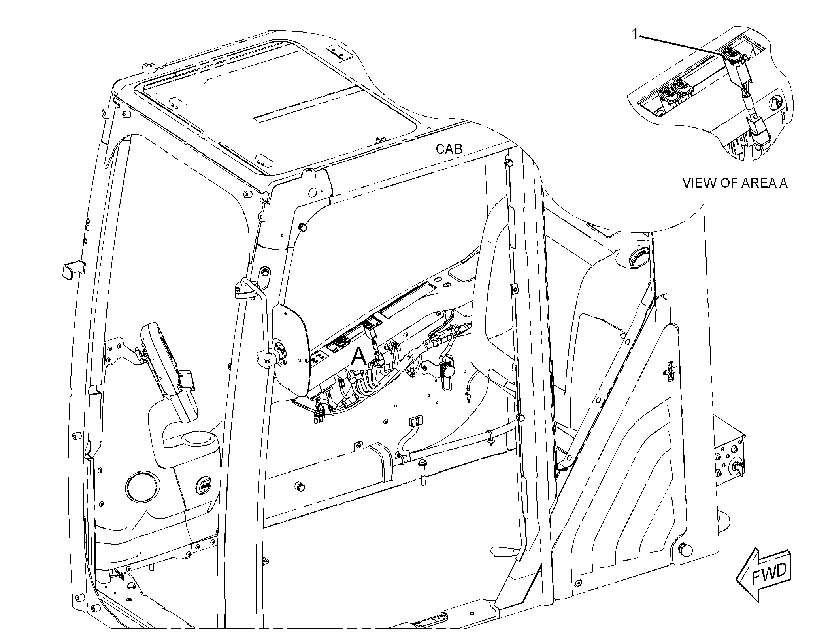 Проводка кабины 3508291 CAT