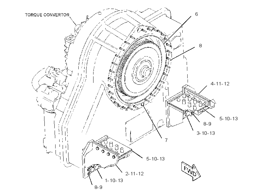 MOUNTING GP-TORQUE CONVERTER 2876302 CAT