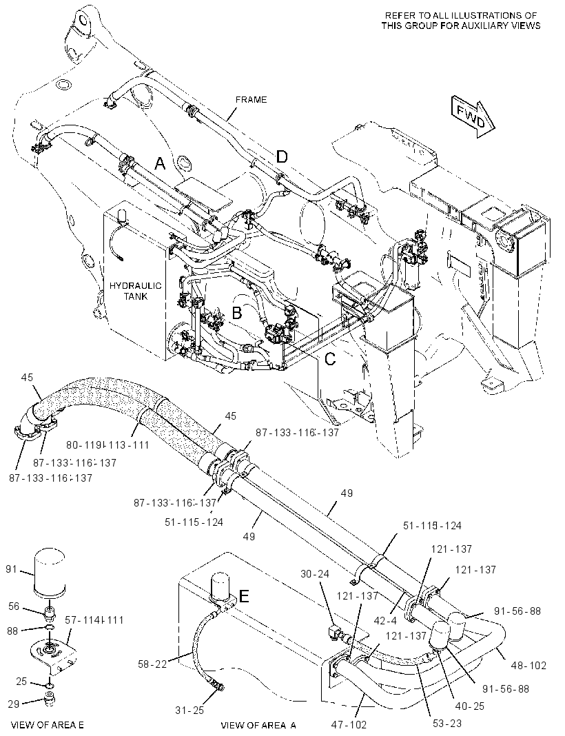 LINES GP-BRAKE OIL COOLER 2857558 CAT