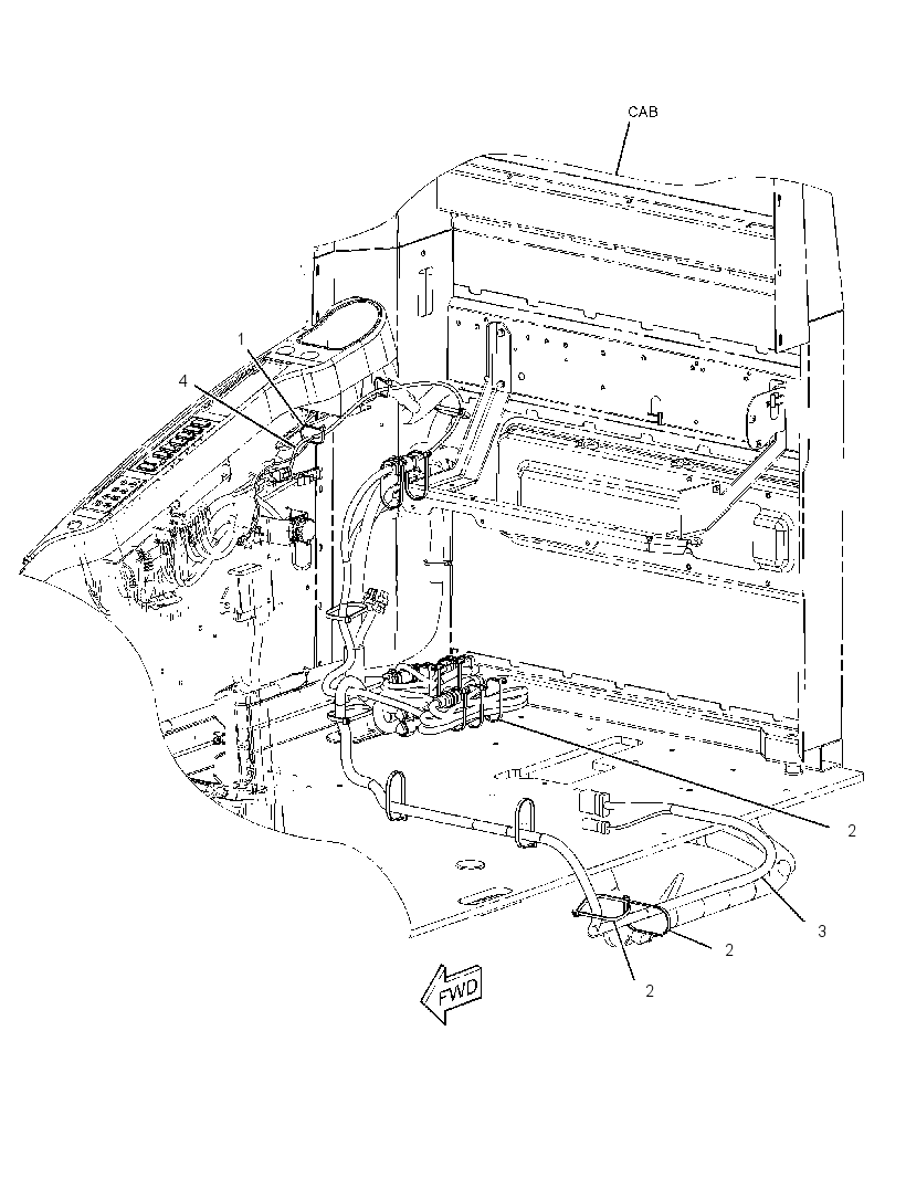 Проводка кабины 2992999 CAT