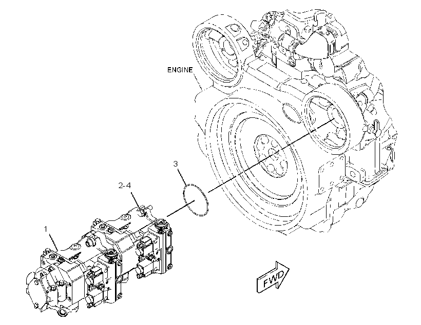 PUMP & MTG GP-ALL WHEEL DRIVE 3052936 CAT