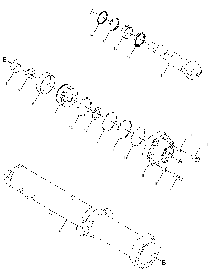 Цилиндр подъёма 1935402 CAT