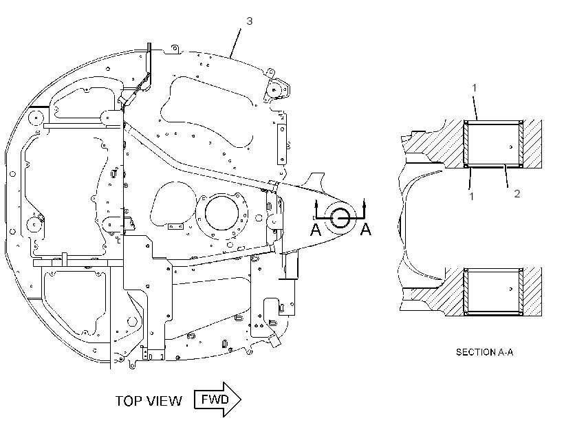 FRAME & BEARING AS 3567146 CAT