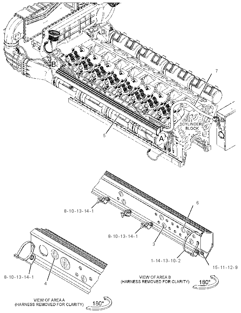 Проводка двигателя 3078729 CAT