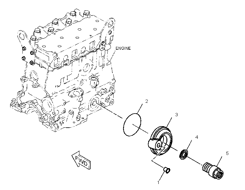 ADAPTER GP-OIL FILTER 3207129 CAT