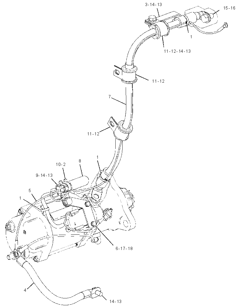 CABLE GP-STARTING MOTOR 3555054 CAT