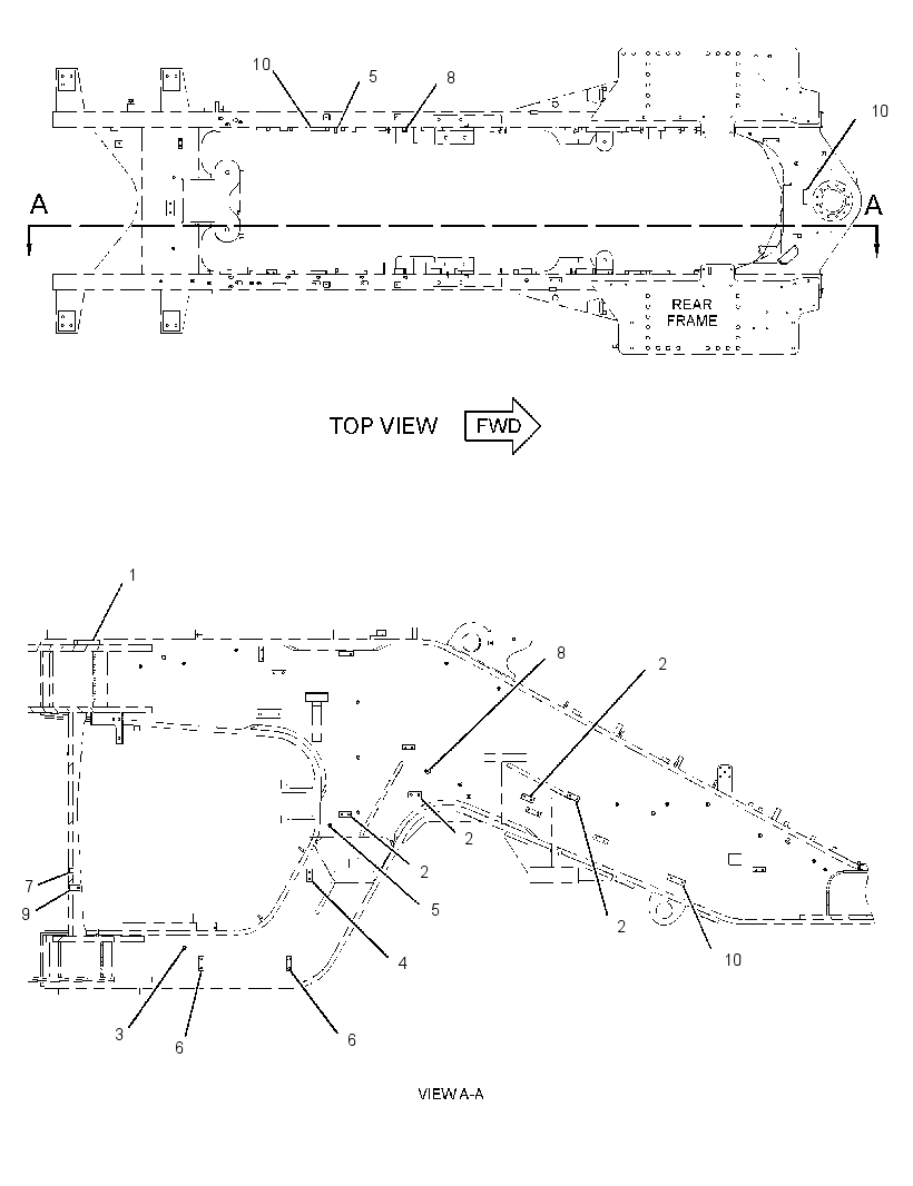 HARDWARE GP-REAR FRAME 2858204 CAT