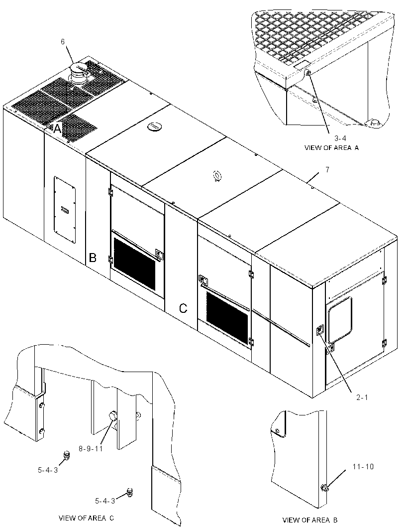 ENCLOSURE GP-GENSET 3302992 CAT