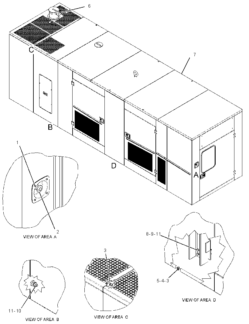 ENCLOSURE GP-GENSET 3301713 CAT