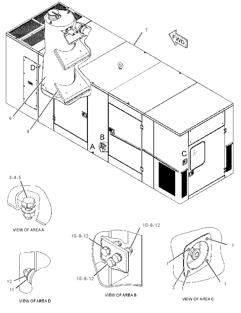 ENCLOSURE GP-GENSET 3299170 CAT