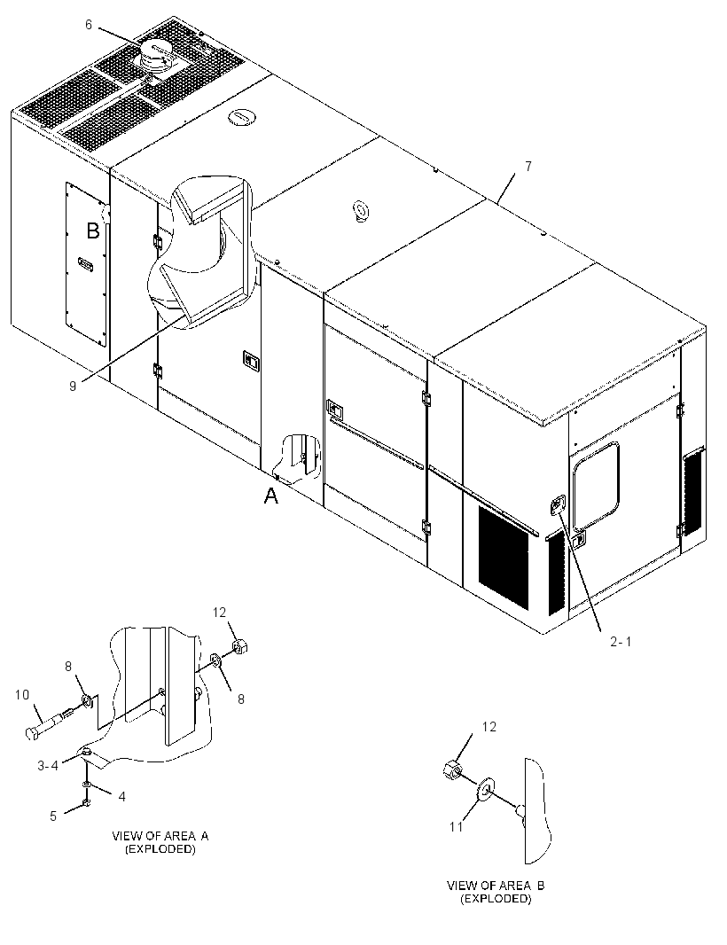 ENCLOSURE GP-GENSET 3299266 CAT