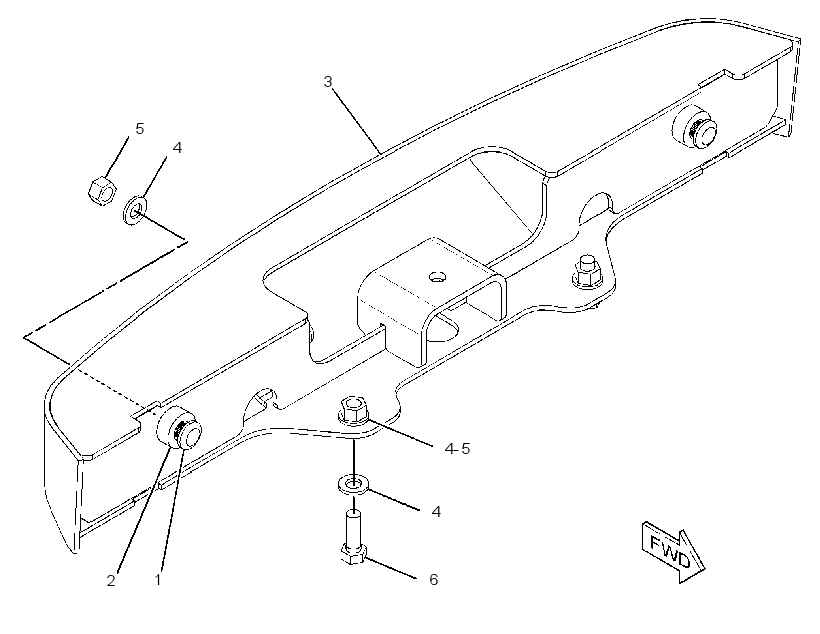 BUMPER GP 3265306 CAT