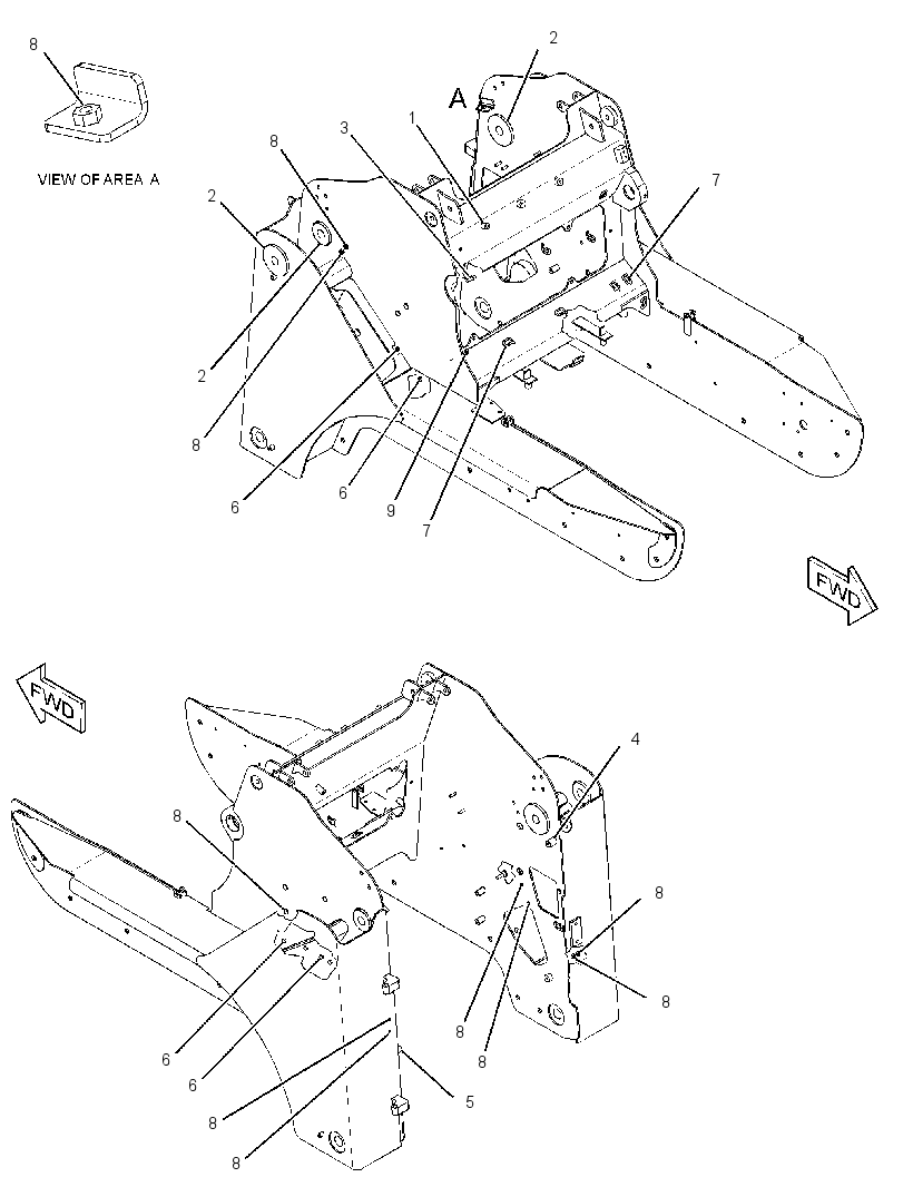 FRAME AS-UPPER 3265474 CAT