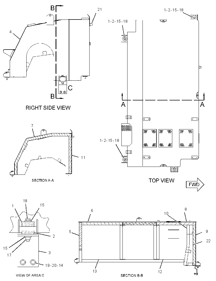 COVER GP-EXHAUST 3043283 CAT