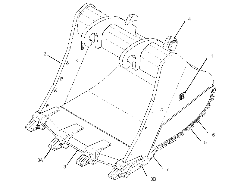 BUCKET GP-SEVERE SERVICE SPADE 3418648 CAT