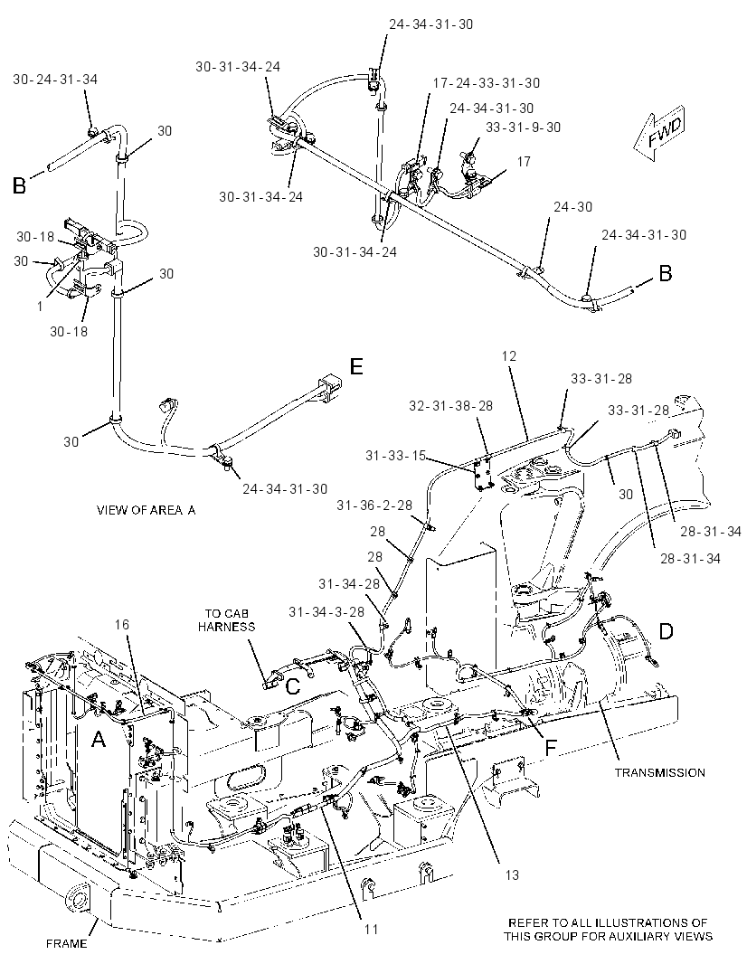 WIRING GP-TRACTOR 2892550 CAT