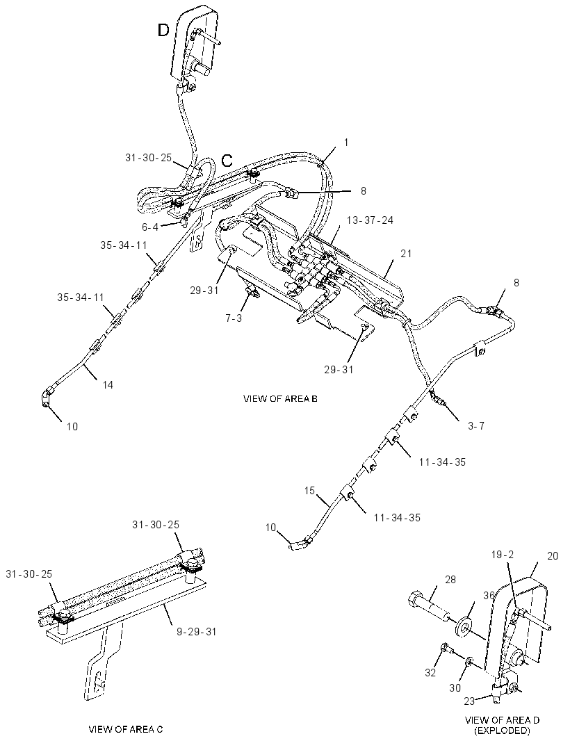 LINES GP-FRONT LUBRICATION 3486704 CAT